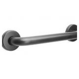CSI Bathware BAR-SB24-TW-125-MB Straight Grab Bar, 24", Matte Black