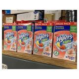 5 cases Of 4 boxs of sugar  Wyler’s Light Strawberry Lemonade Drink Mix. Kids like them