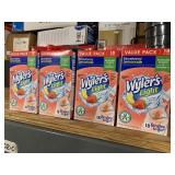 5 cases Of 4 boxs of sugar  Wyler’s Light Strawberry Lemonade Drink Mix. Kids like them