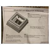 Lot of One New 5” Neptune Light Up Solar Post Cap