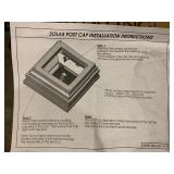 Lot of One New 5” Neptune Light Up Solar Post Cap