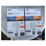 2 New Automatic Dusk To Dawn Soft White Lights Bulbs