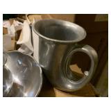 Nice Pewter Set w/ Serving Plates, cream holders, water vase, and more