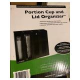 2 New Portion Cup and Lid Organizers