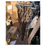 Ornate Tall Wooden and Iron Decorative Piece