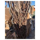 Ornate Tall Wooden and Iron Decorative Piece