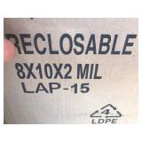 One Hundred Ziploc bags 8” x 10”