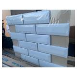 45 Sheets of White Bevilled Edge Subway Tile