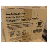 1 New Case of Esteem Medium Powder Free Nitrile Exam Gloves