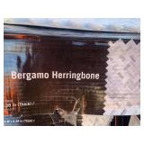 20 Sheets of Bergamo Herringbone Tile Backsplash. Covers .94 sq ft per piece.