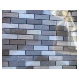 54 Sheets of Arctic Storm Tile Backsplash. Covers .94 sq ft per piece