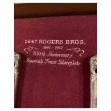 1847 Rogers Bros. 100 Year Anniversary Americas Finest Silverplated Utensil Set
