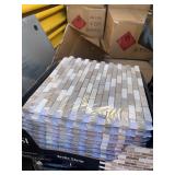 54 Sheets of Arctic Storm Tile Backsplash. Covers .94 sq ft per piece