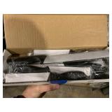 New Home Hero Professional Knife Set w/ Clear Acrylic Stand and Accessories