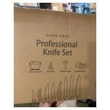 New Home Hero Professional Knife Set w/ Clear Acrylic Stand and Accessories