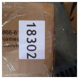 Nathan James Hylie Nailhead Wood Pub-Height Counter Bar Stool 24" Gray Fabric Cushion Dark Brown Finish