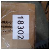 Nathan James Hylie Nailhead Wood Pub-Height Counter Bar Stool 24" Gray Fabric Cushion Dark Brown Finish