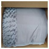 FurHaven Pet Dog Bed Orthopedic Ultra Plush Luxe Lounger Pet Bed for Dogs & Cats, Gray, Jumbo