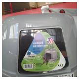 Van Ness Large Corner Enclosed Cat Litter Pan with Odor Door and Zeolite Air Filter by Van Ness