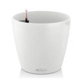 Lechuza 13190 11" x 11" x 10" White Self-Watering Planter