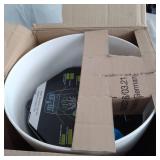 Lechuza 13190 11" x 11" x 10" White Self-Watering Planter