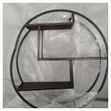 JBI CIRCLE WALL MOUNT SHELF BLACK IRON WIRE PRODUCTS, ITEM# TN062BRD