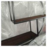 JBI CIRCLE WALL MOUNT SHELF BLACK IRON WIRE PRODUCTS, ITEM# TN062BRD