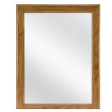 Glacier Bay 15-1/8 in. W x 19-1/4 in. H Framed Recessed or Surface-Mount Bathroom Medicine Cabinet in Oak with Mirror, Brown