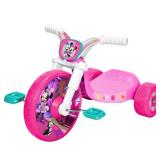 Disney Jr Minnie Mouse 10 Inch Fly Wheels Junior Trike in Pink and Green with Sounds