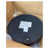 HomePop Large Tufted Round Storage Ottoman