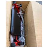 Medline Standard Steel Folding Rollator with 8" Wheels, With Locking Brakes, Supports up to 300 lbs., Red Frame