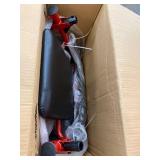 Medline Standard Steel Folding Rollator with 8" Wheels, With Locking Brakes, Supports up to 300 lbs., Red Frame