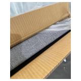 Lavish Home 80-FOTT-5 Large Folding Storage Bench Ottoman - Grey