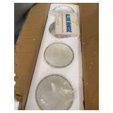 Alice House 32" Vanity Lights with Hammered Glass, 4 Light Bathroom Lighting, Brushed Nickel Bathroom Lights Over Mirror, ETL Listed AL6091-W4SN