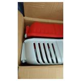 SMALL PLASTIC RED/GRAY PET KENNEL