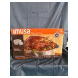 IMUSA Cajun Oval Aluminum Roaster 18"