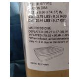 SleepLux Queen Air Mattress with Built-in AC Pump | 22" Raised Inflatable Airbed