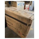 Roundhill Furniture Lotusville Vintage PU Leather Counter Height Stools, Antique Brown, Set of 2