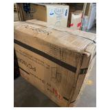 Roundhill Furniture Lotusville Vintage PU Leather Counter Height Stools, Antique Brown, Set of 2