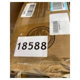 18" Square Wood and Metal X Side Table in Gray Wash