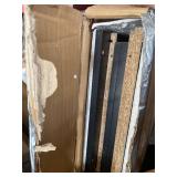 Hodedah - 4 Door Enclosed Multipurpose Storage Cabinet for Home or Office, Beech