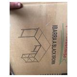 L-SHAPED & CORNER DESK BUREAU IBARRA A BLACK BROWN