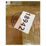 18" Square Wood and Metal X Side Table in Gray Wash