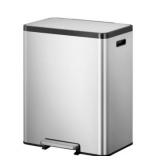 Eko Eco-Casa Ii Brushed Stainless Steel 24L + 36L Recycle Step Trash Can