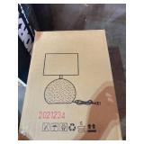 Amazon Brand Stone & Beam Industrial Round Concrete Table Desk Lamp With Li...