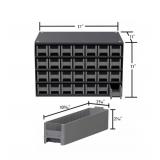 Akro-Mils 28-Drawer Steel Parts Craft Storage Cabinet Hardware Organizer, 19228, (17-Inch W x 11-Inch D x 11-Inch H), Gray Cabinet, Gray Drawers