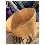 Heavy Duty Wooden Bowl w/ 2 Matching Utensils