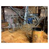 Decor Bundle Set (2): 1 Steel Wine Rack and 1 Elegant Wine Bottle Carrier