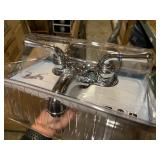 1 Brand New Aqua Plumb Chrome Bathroom Faucet