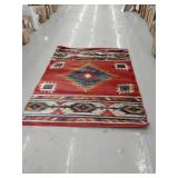 Well Woven Tulsa Lea Traditional Vintage Southwestern Tribal Crimson 5